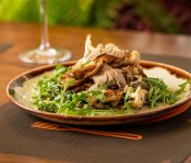 Grilled oyster mushrooms